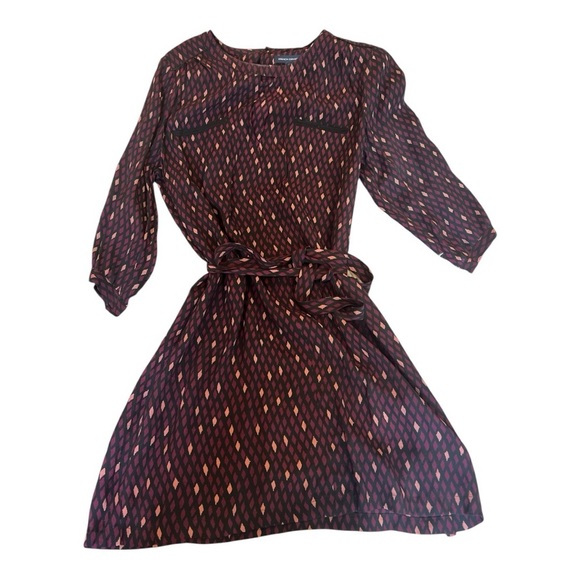 French Connection Dresses & Skirts - French Connection shirt dress with cutout with 3/4 Bishop Sleeves- women size 6